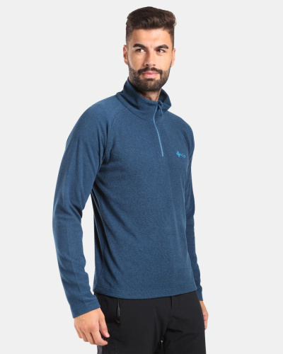 detail KILPI ALMERI-M pánská fleecová mikina modrá