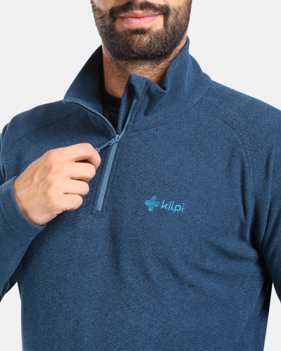detail KILPI ALMERI-M pánská fleecová mikina modrá