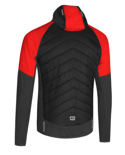 detail ETAPE CRUX PRO 2.0 pánská mikina s kapucí černá/červená