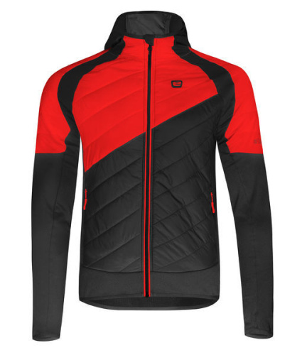 detail ETAPE CRUX PRO 2.0 pánská mikina s kapucí černá/červená