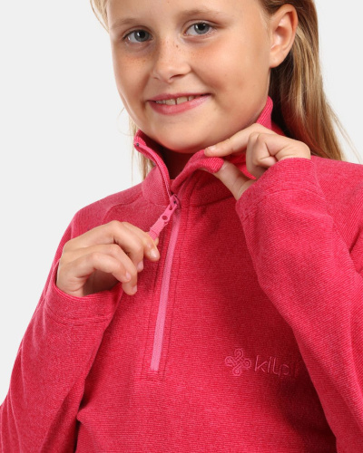 detail KILPI ALMERI-J dětská fleecová mikina růžová