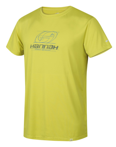 detail HANNAH pánské funkční triko PARNELL krátlý rukáv sulphur spring