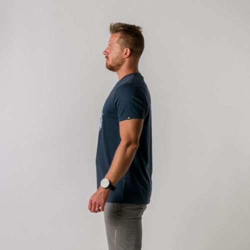 detail NORTHFINDER FLORIS TR-3825SP pánské tričko s potiskem grey