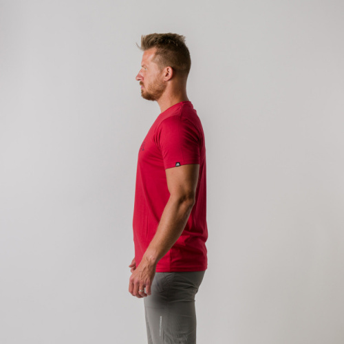 detail NORTHFINDER GUIDO TR-3828SP pánské tričko s piktogramem red