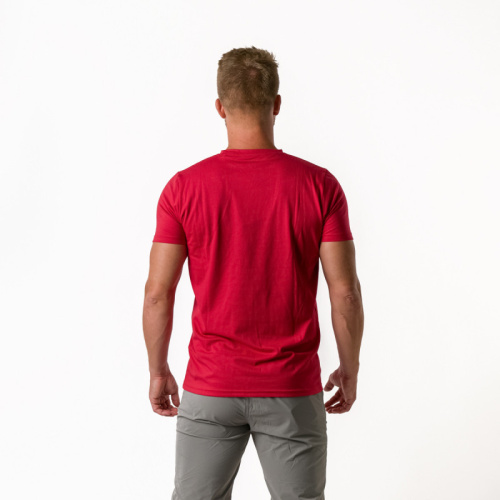 detail NORTHFINDER GUIDO TR-3828SP pánské tričko s piktogramem red