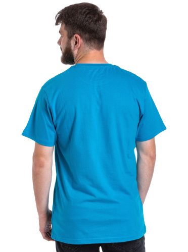 detail MEATFLY PODIUM pánské triko ocean blue