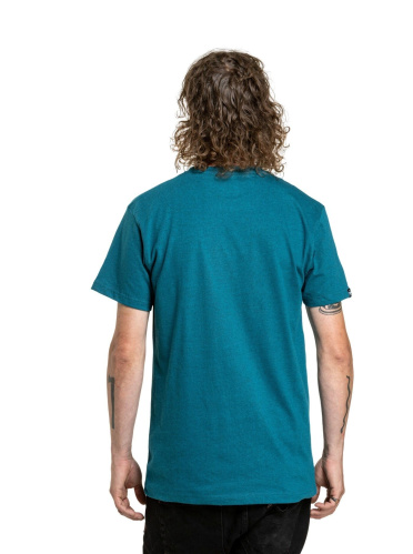 detail MEATFLY REVITAL pánské tričko petrol heather