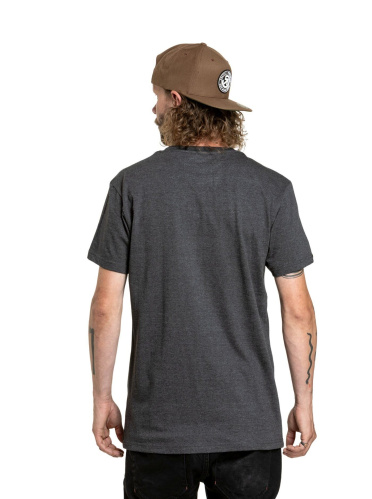 detail MEATFLY REVITAL pánské tričko lime/charcoal heatfher