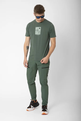 detail 2117 OF SWEDEN APELVIKEN 7855908500 pánské triko forest