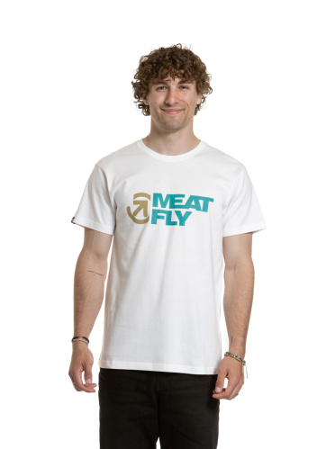 detail MEATFLY REVITAL T-SHIRT White pánské tričko