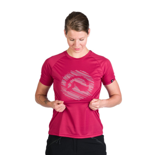 detail NORTHFINDER TR-4959OR LYNDA dámské technické tričko cherry