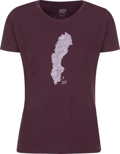 detail 2117 OF SWEDEN APELVIKEN 7955908709 dámské triko plum