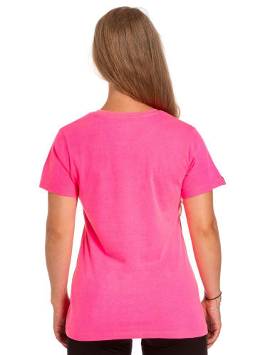 detail MEATFLY MF LOGO dámské triko neon pink