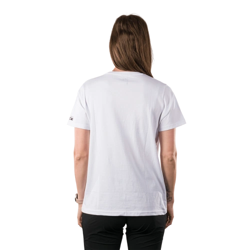 detail NORTHFINDER RAYMUNDA dámské tričko z organic cotton white