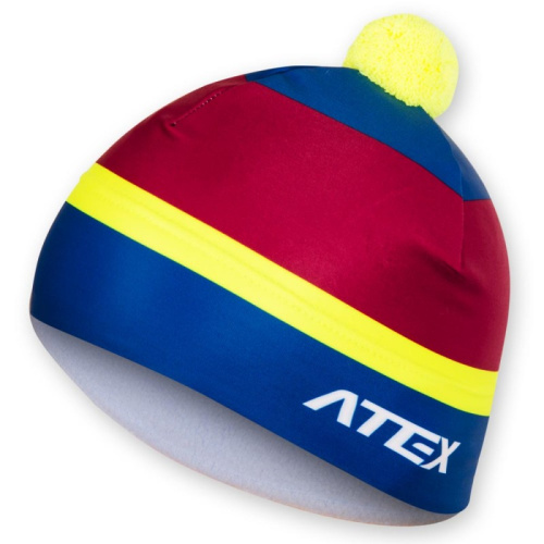 detail Čepice ATEX STRIPES 3 dvouvrstvá s bambulí