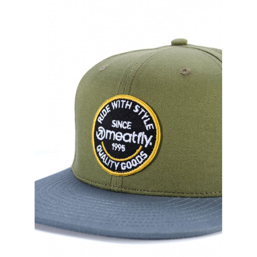 detail Kšiltovka MEATFLY Comp Snapback olive/dark slate