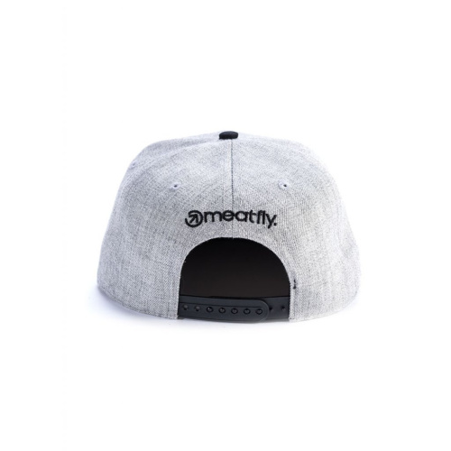 detail Kšiltovka MEATFLY SPON SNAPBAC one size D - grey heather, black