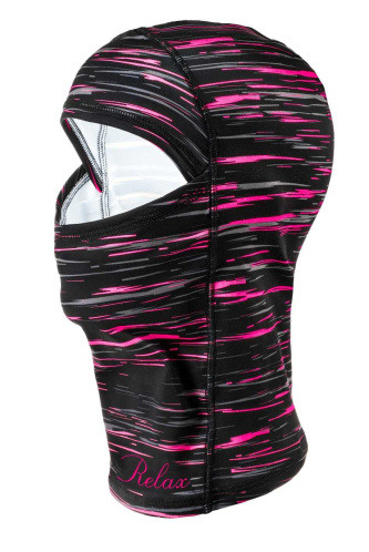 detail RELAX SHIELD RK02A4 dětská lyžařská kukla černá/růžová