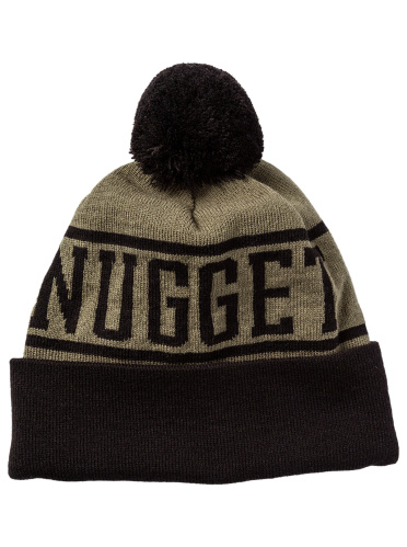 detail NUGGET CANISTER BEANIE zimní čepice olive/black