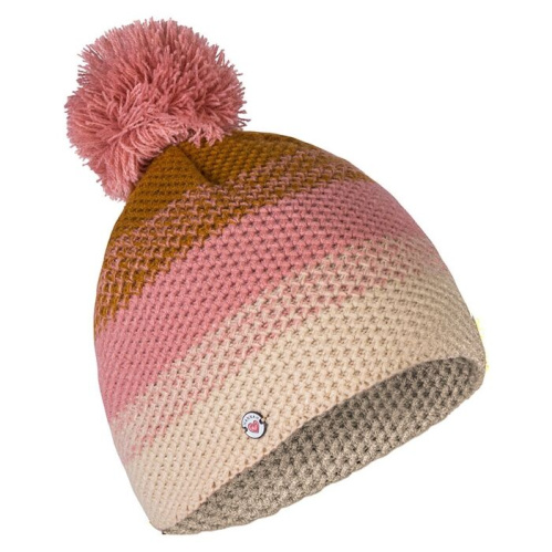 detail HANNAH OLA JR dívčí zimní čepice brown rice