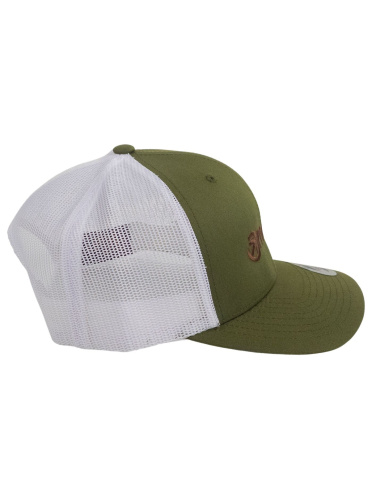 detail MEATFLY MF LOGO TRUCKER kšiltovka buck/white