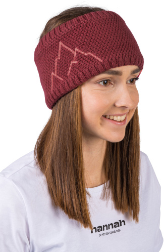detail HANNAH ASTRA dámská merino čelenka garnet