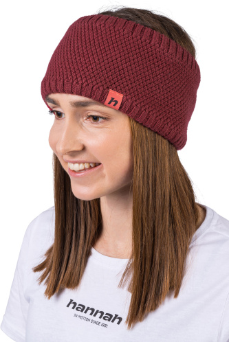 detail HANNAH ASTRA dámská merino čelenka garnet
