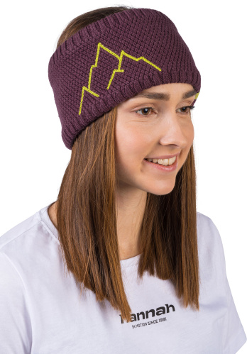 detail HANNAH ASTRA dámská merino čelenka mauve wine