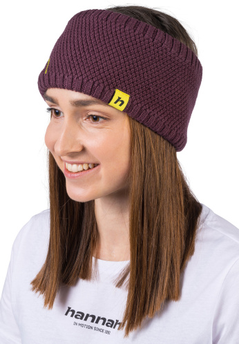 detail HANNAH ASTRA dámská merino čelenka mauve wine