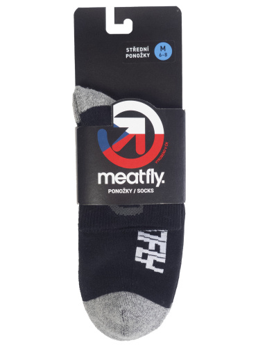 detail MEATFLY MIDDLE SOCKS bike black