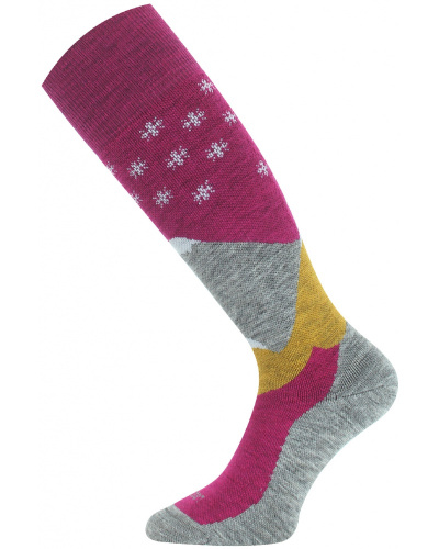 detail LASTING SPW merino dámské lyžařské podkolenky 408