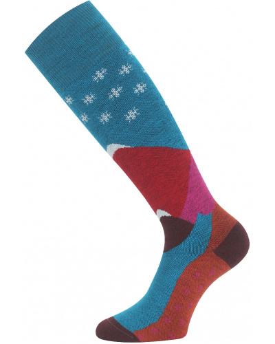 detail LASTING SPW merino lyžařské podkolenky 590