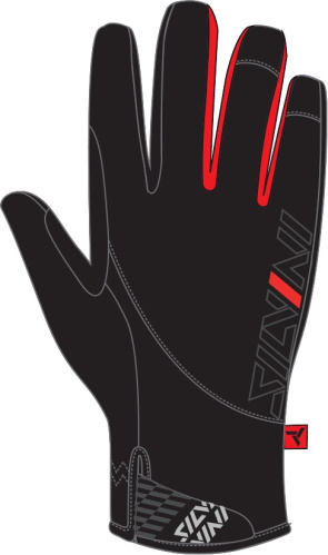 detail Rukavice na běžky dětské ILVINI ORTLES CA1541 black/red