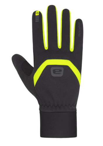 detail ETAPE PEAK 2.0 WS+ unisex rukavice na běžky černá/žlutá fluo