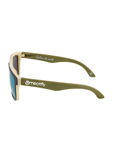 detail MEATFLY MEMPHIS S24 sluneční brýle deep olive/sand 4/17/55