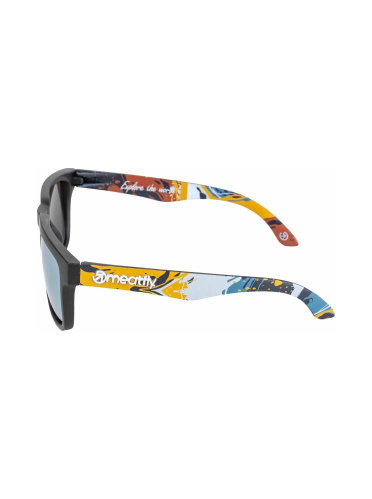 detail MEATFLY MEMPHIS S24 sluneční brýle abstract/rose