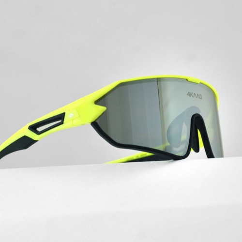 detail 4KAAD BEAT SPORT yellow neon/silver mirror,clear sportovní sluneční brýle G20121