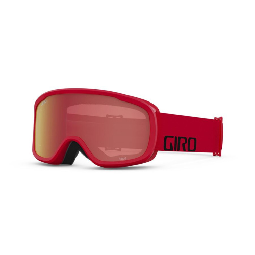 detail GIRO CRUZ red wordmark amber scarlet lyžařské brýle 22/23