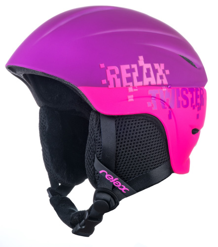 detail RELAX TWISTER RH18R dětská lyžařská helma fialová 22/23