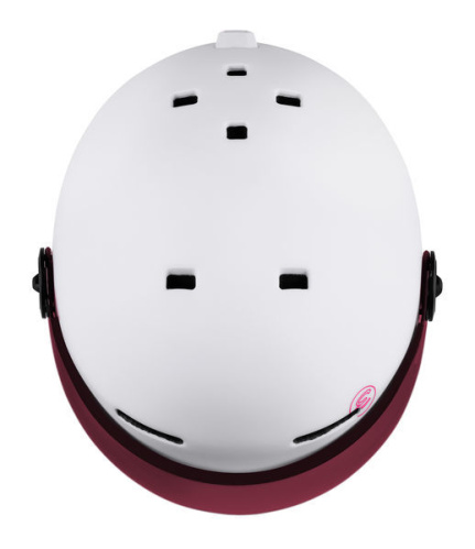 detail ETAPE SPEEDY PRO JR dětská lyžařská helma s vizorem bílá/růžová mat 2023