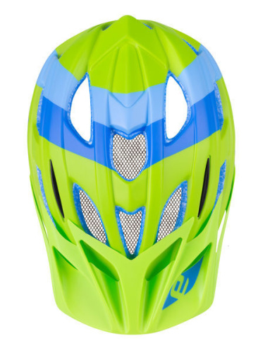 detail Dětská cyklistická přilba ETAPE HERO zelená/modrá mat 2022