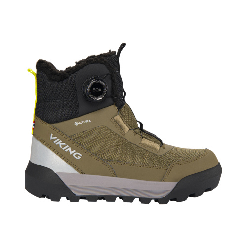 detail VIKING EXPOWER WARM GTX BOA dámské zimní boty khaki