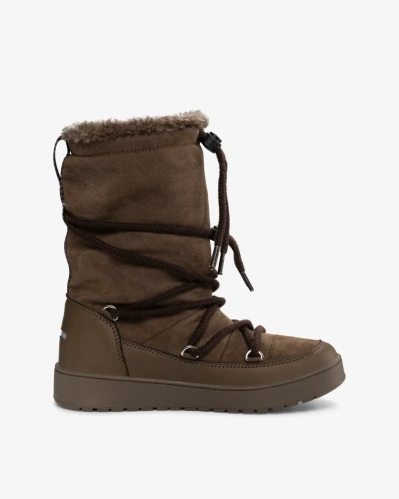 detail VIKING Snowcord Tall Warm WP dámské zimní boty hnědá