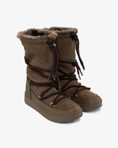 detail VIKING Snowcord Tall Warm WP dámské zimní boty hnědá