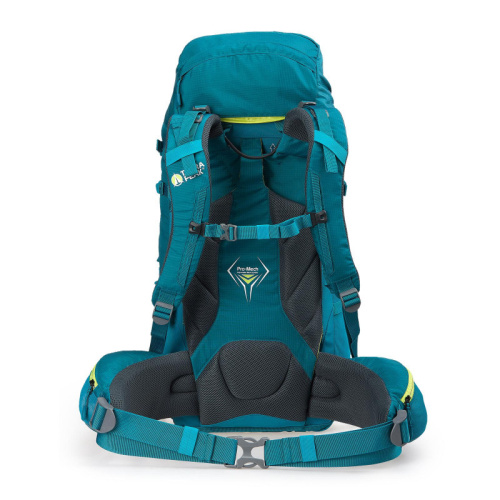 detail TERRA PEAK BETA TRAIL outdoorový batoh 65+12l tyrkysová