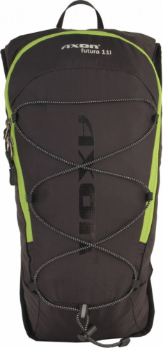 detail AXON FUTURA cyklistický batoh 11l černá/zelená