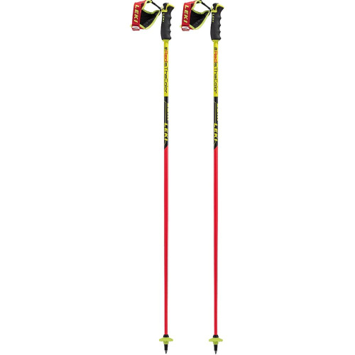 detail LEKI WORLDCUP RACING COMP 6436820 red/yellow sjezdové hole 19/20