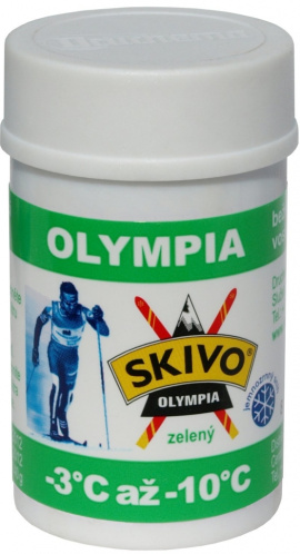 detail SKIVO OLYMPIA vosk na běžky 40g zelený