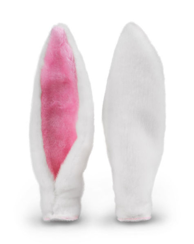 detail ETAPE FUNNY KIT dekorace na přilbu bílý králík