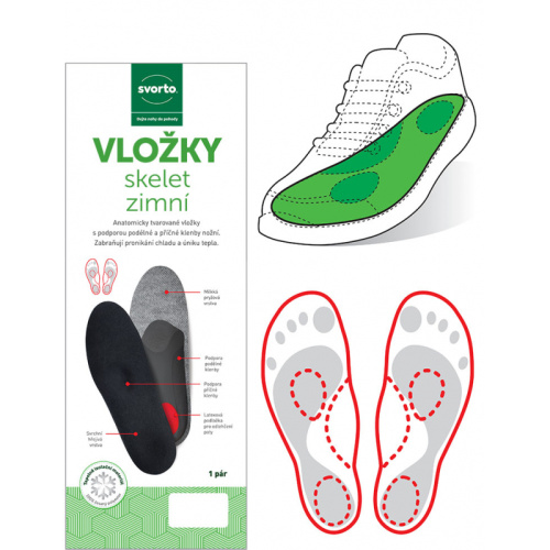 detail SVORTO 021 skelet zimní vložky do bot